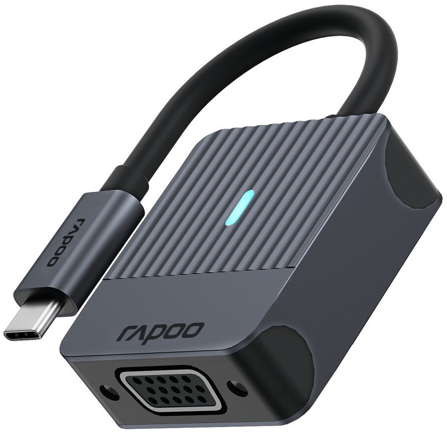 Rapoo USB-C Adapter UCA-1003 USB-C auf VGA Grau