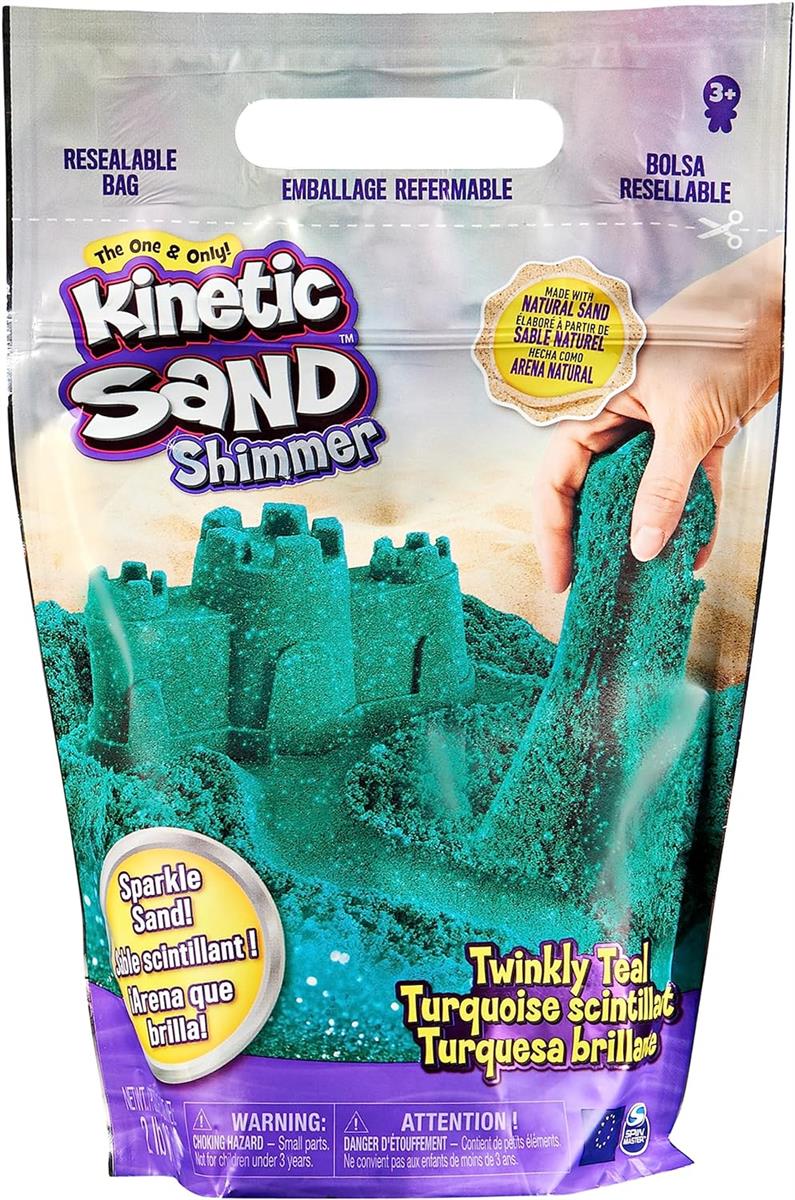 Kinetic Sand Schimmersand Petrol Glitzersand Indoor-Sandspiel