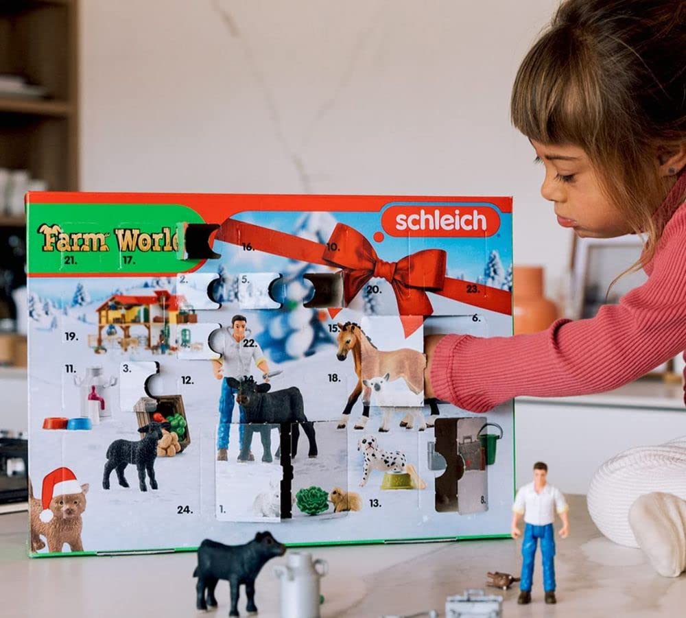 Schleich Farm World 98643 Adventskalender Bauernhof Spielfigur Tierarzt Farmtiere Tiere Advent Calendar