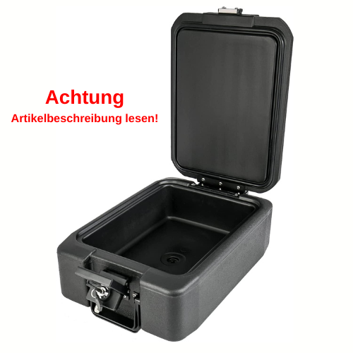 Koffer, Kunststoffkoffer, Schwarz, Halterung?, Tragebehälter