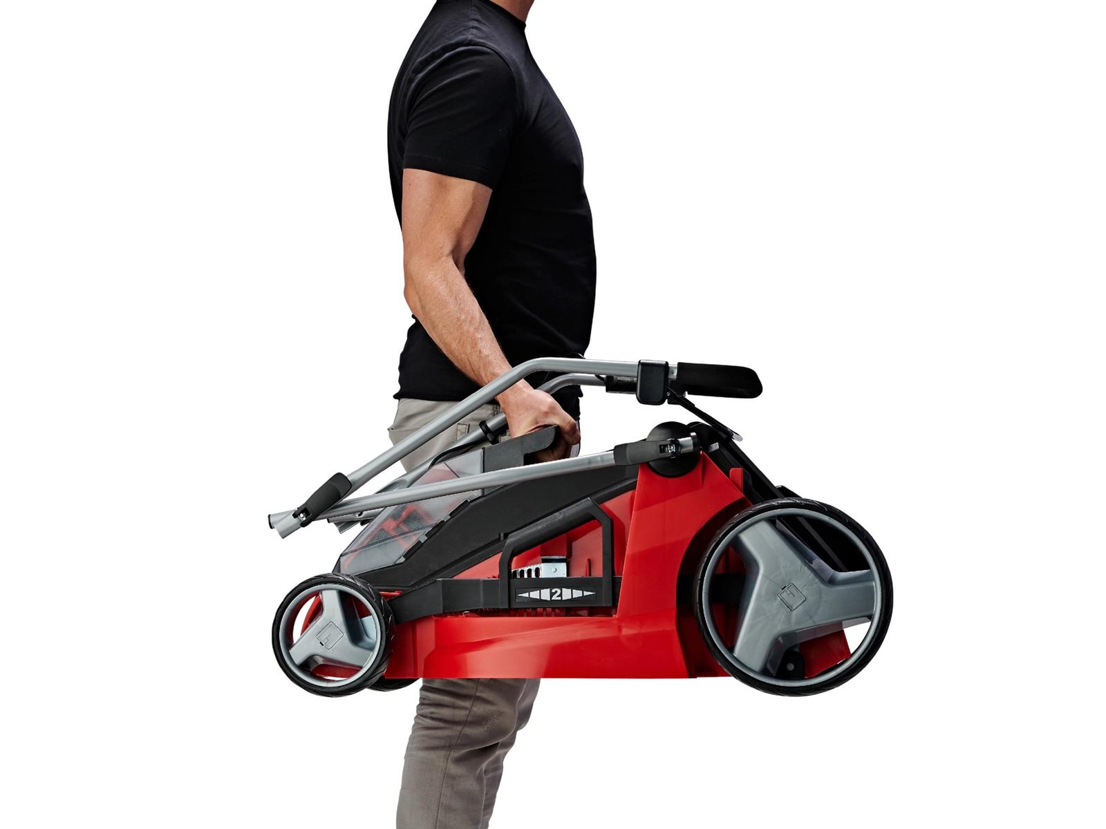 Einhell GE CM 43 Li M Power X Change Akku Rasenmäher mit 2 Akkus und Ladegerät