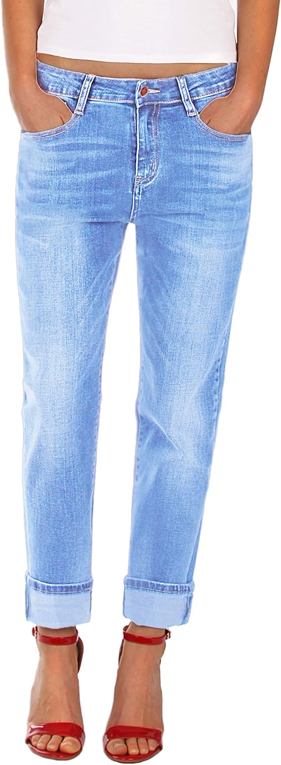 Fraternel Damen Jeans Hose Boyfriend Baggy Stretch Relaxed Gr. 40/L