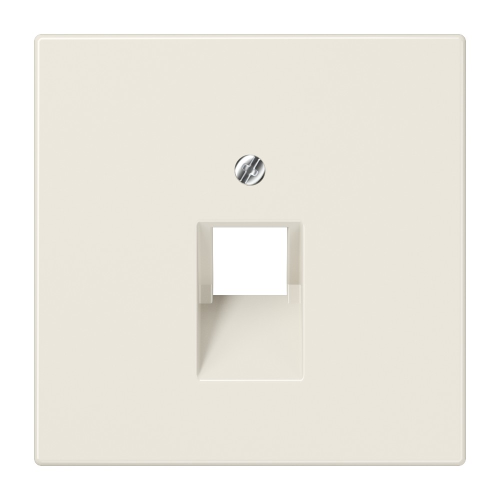 Wanddose, Netzwerk-Dose, Kabelanschluss, Schalterplatte, Beige