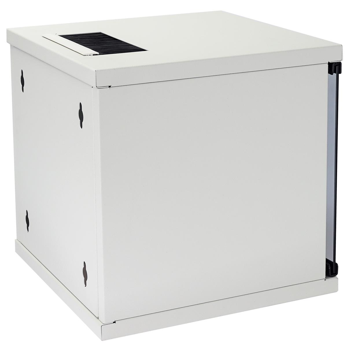 HMF Netzwerkschrank Serverschrank 10 Zoll 6 HE grau #2713