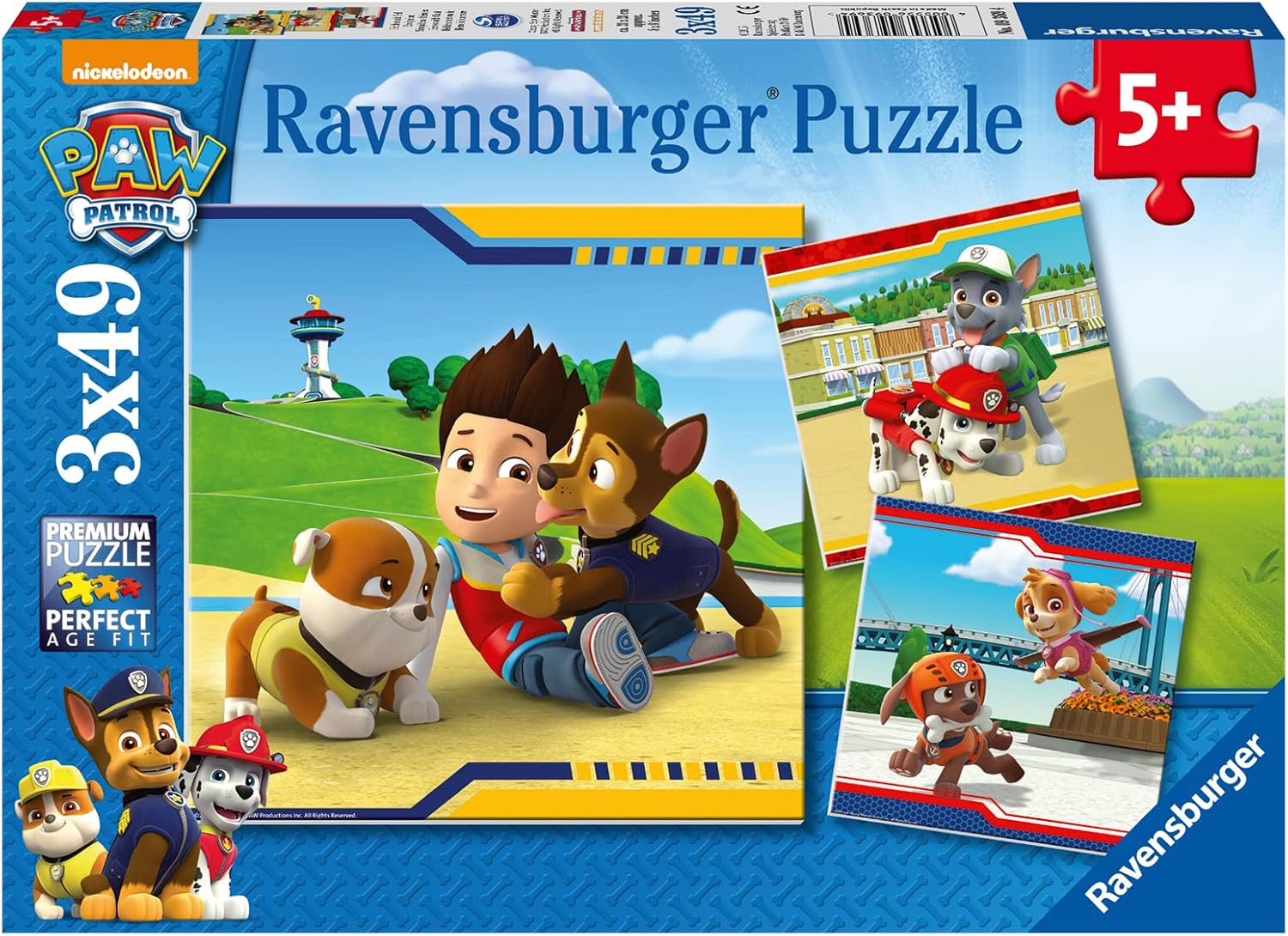 Ravensburger Kinderpuzzle - 09369 Helden mit Fell Puzzle für Kinder ab 5 Jahren Paw Patrol
