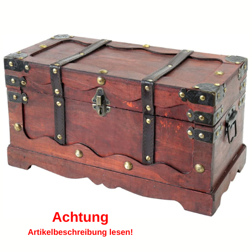 HMF Schatztruhe aus Holz Frankreich 50cm 2131