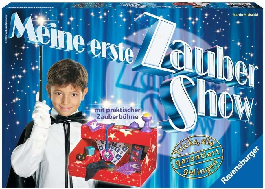 Ravensburger 21939 Meine erste Zaubershow Magischer Zauberkasten Zaubertricks für Einsteiger Spielzeug Spielset