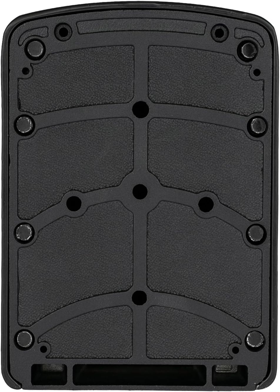 HMF Schlüsseltresor mit 4-stelligem Zahlencode Schlüsselbox für außen 14,5 x 10,5 x 5,5 cm Schwarz