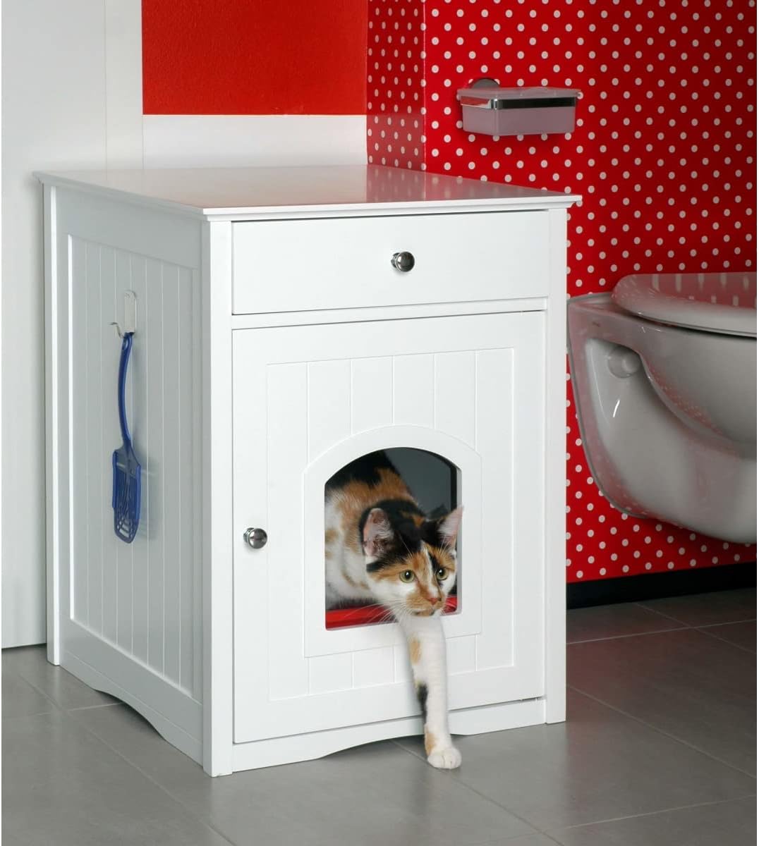 dobar Katzenschrank Mohrle Katzenhöhle Katzenklo Katzenmöbel Katzentoiletten Katzenkommode