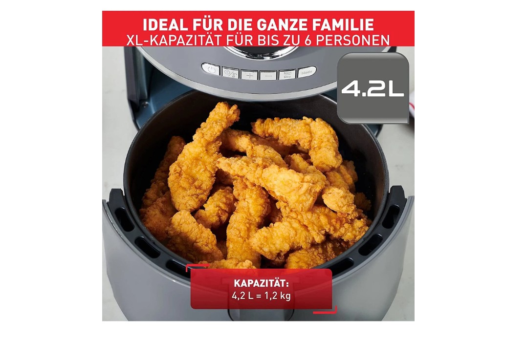 Tefal EY 111 B Airfry Ultra Digital Heißluftfritteuse Küchengerät Temperaturregelung
