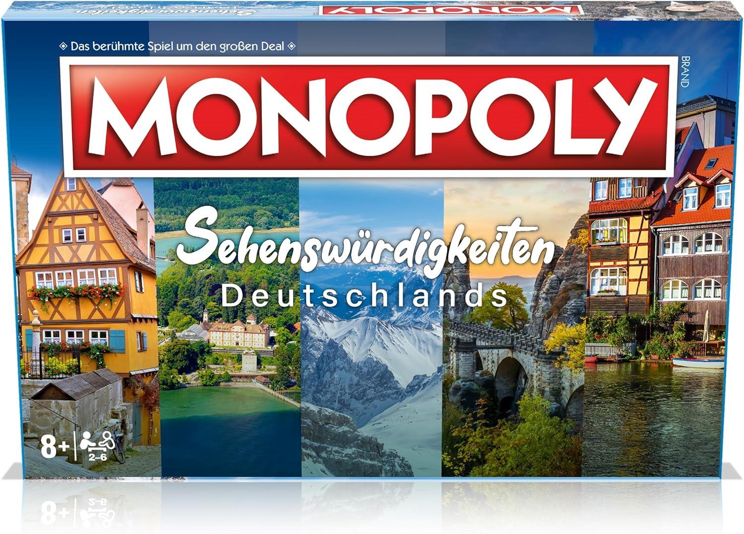 Winning Moves WM04213 GER 6 Monopoly Sehenswürdigkeiten Deutschlands Brettspiel Familienspiel Gesellschaftsspiel