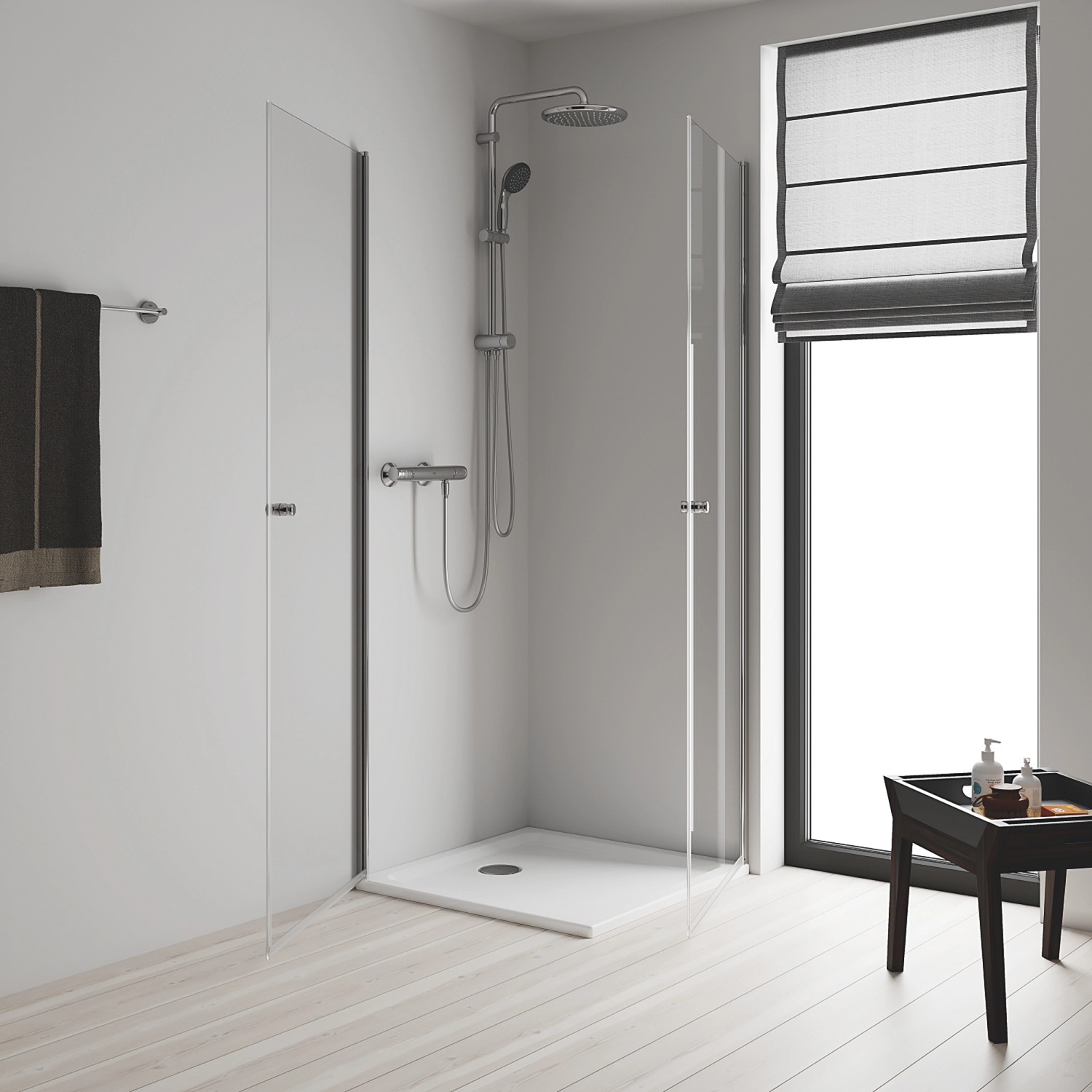 Grohe QuickFix Duschsystem Vitalio Start 250 mit Umstellung Wandmontage