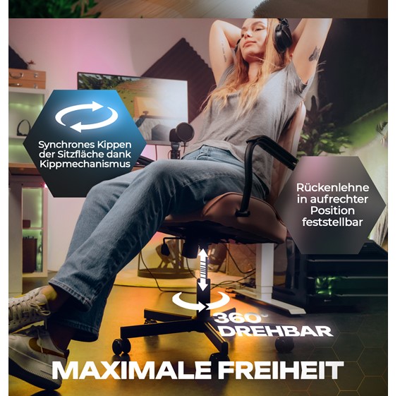 SITZGOLD S ONE Gaming Stuhl rosa Schreibtischstuhl Bürostuhl
