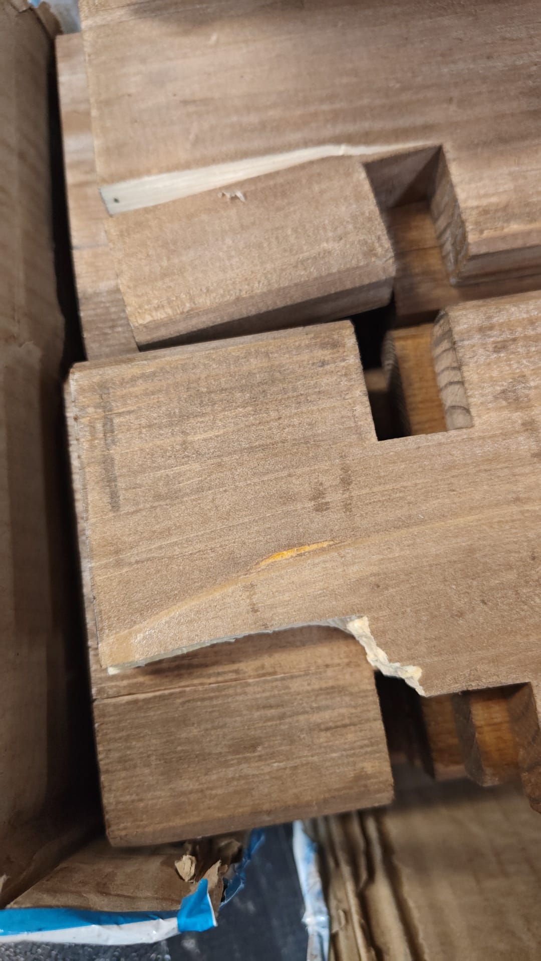 holz, karton, verpackung, stücken, stiche
