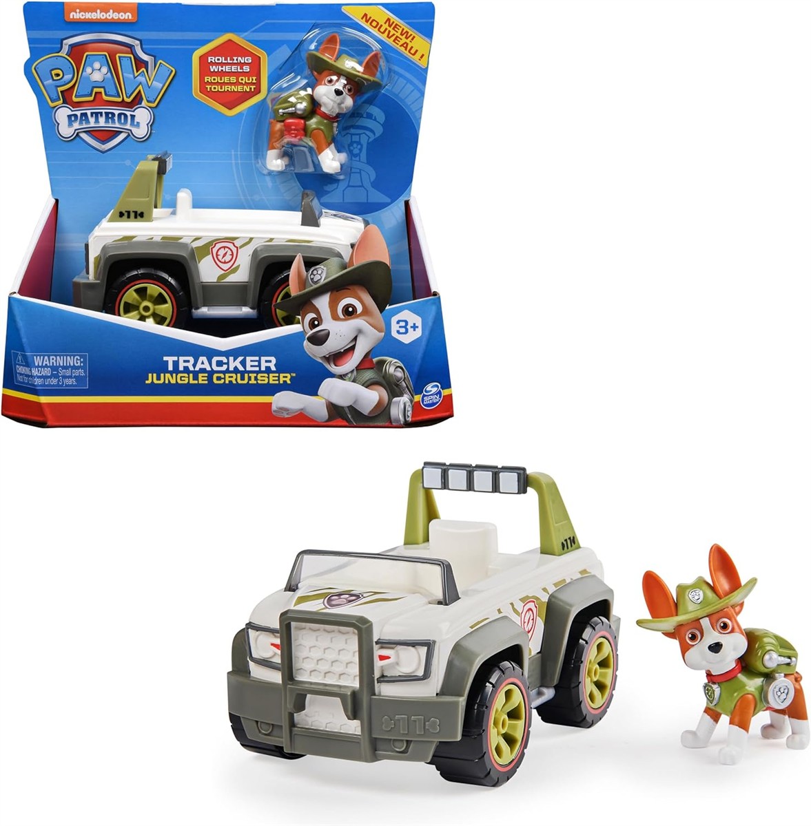 Spin Master 6061801 PAW PATROL Tracker Dschungel Fahrzeug Spielzeugauto