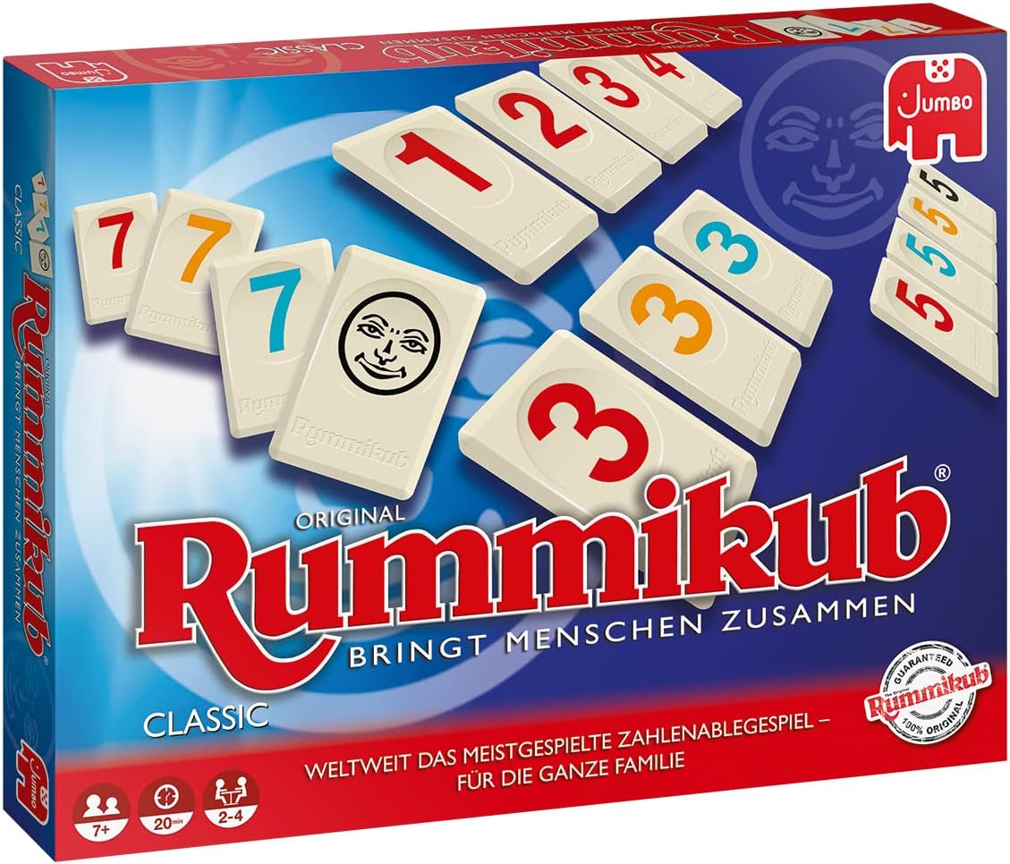 Jumbo Spiele Original Rummikub Classic Gesellschaftsspiel Brettspiel