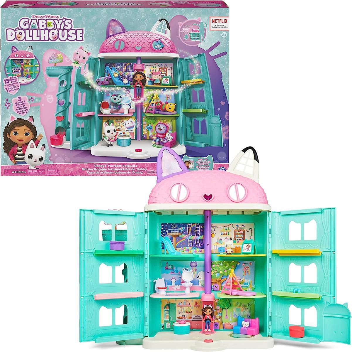 Spin Master 6060414 Gabbys Dollhouse Puppenhaus mit Spielzeugfiguren