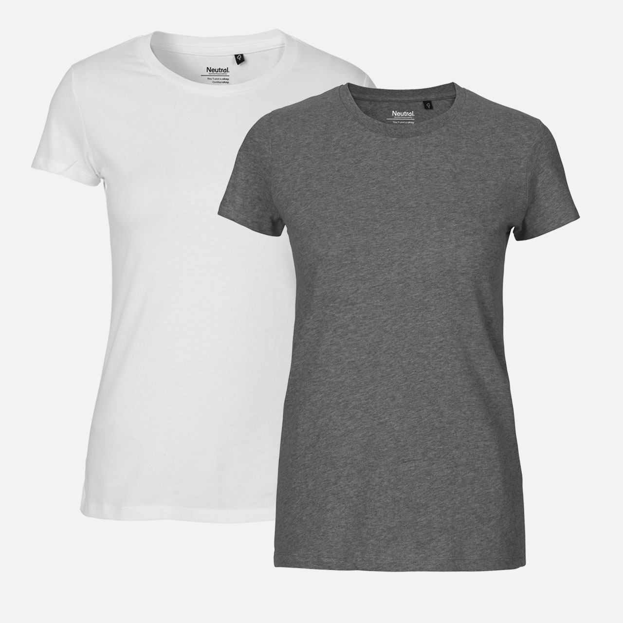 T-Shirt, Kleidung, Grau, Weiß, Basic