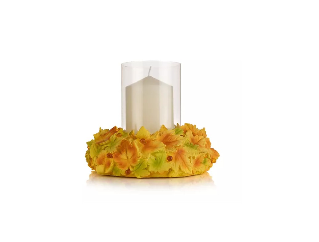 LUMIDA Casa LED Windlicht Herbst Kranz Tischdeko Herbstdeko Herbstkranz