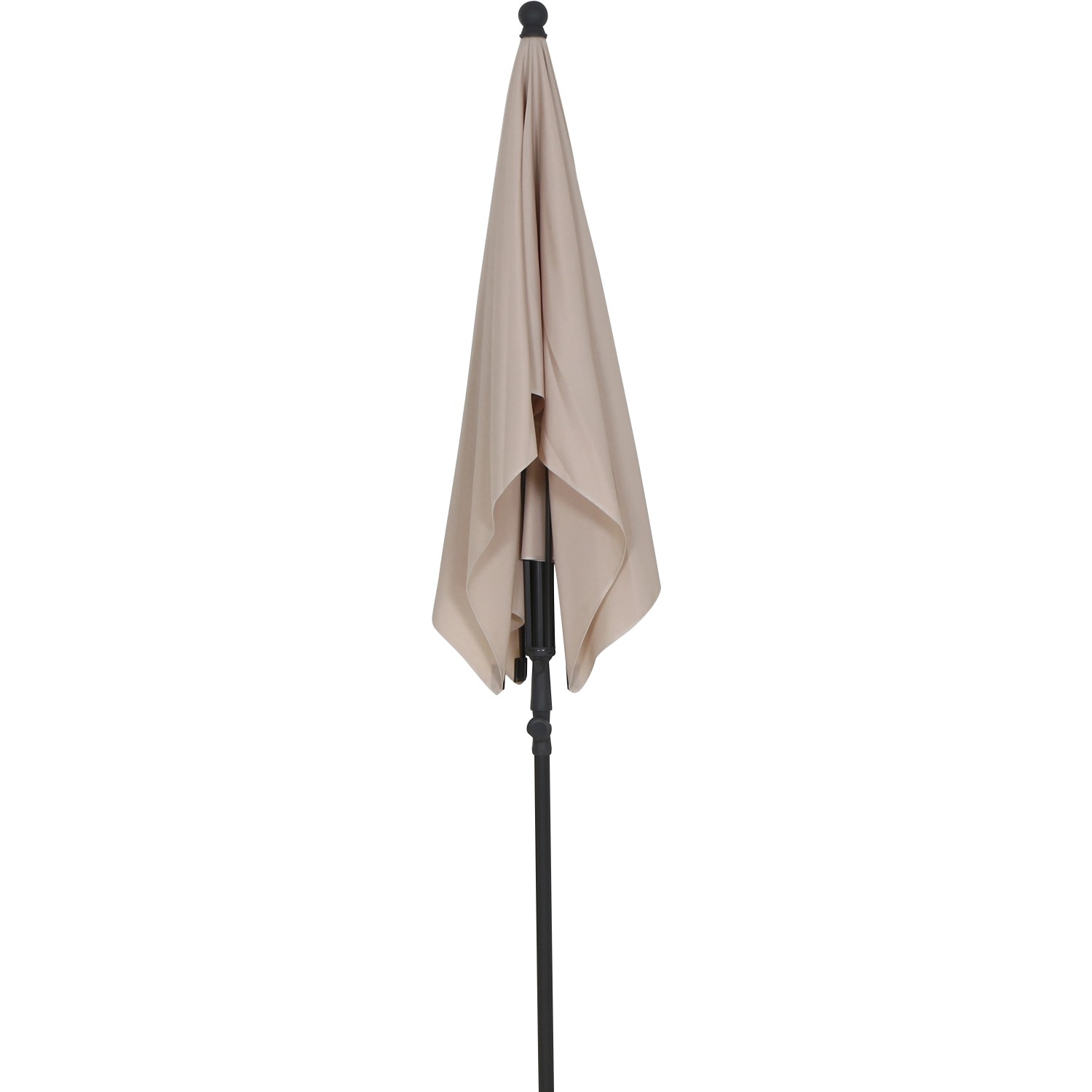 Siena Garden Marktschirm City 140 cm x 210 cm Natur mit Schieber