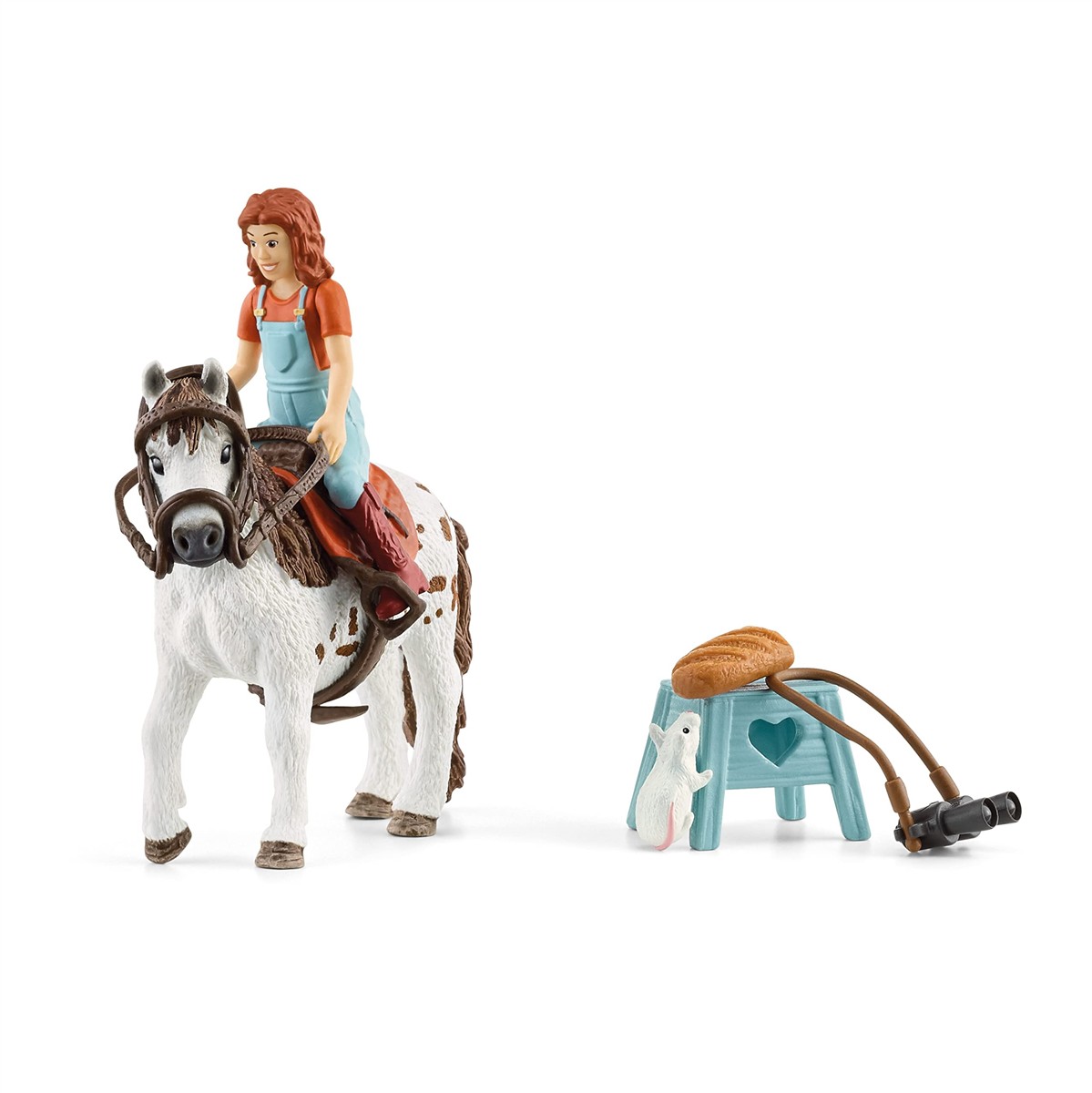 Pferd-Reiter, Reiterfigur, Spielzeugrehre, Reiter-Set, Halterung-Miniaturen