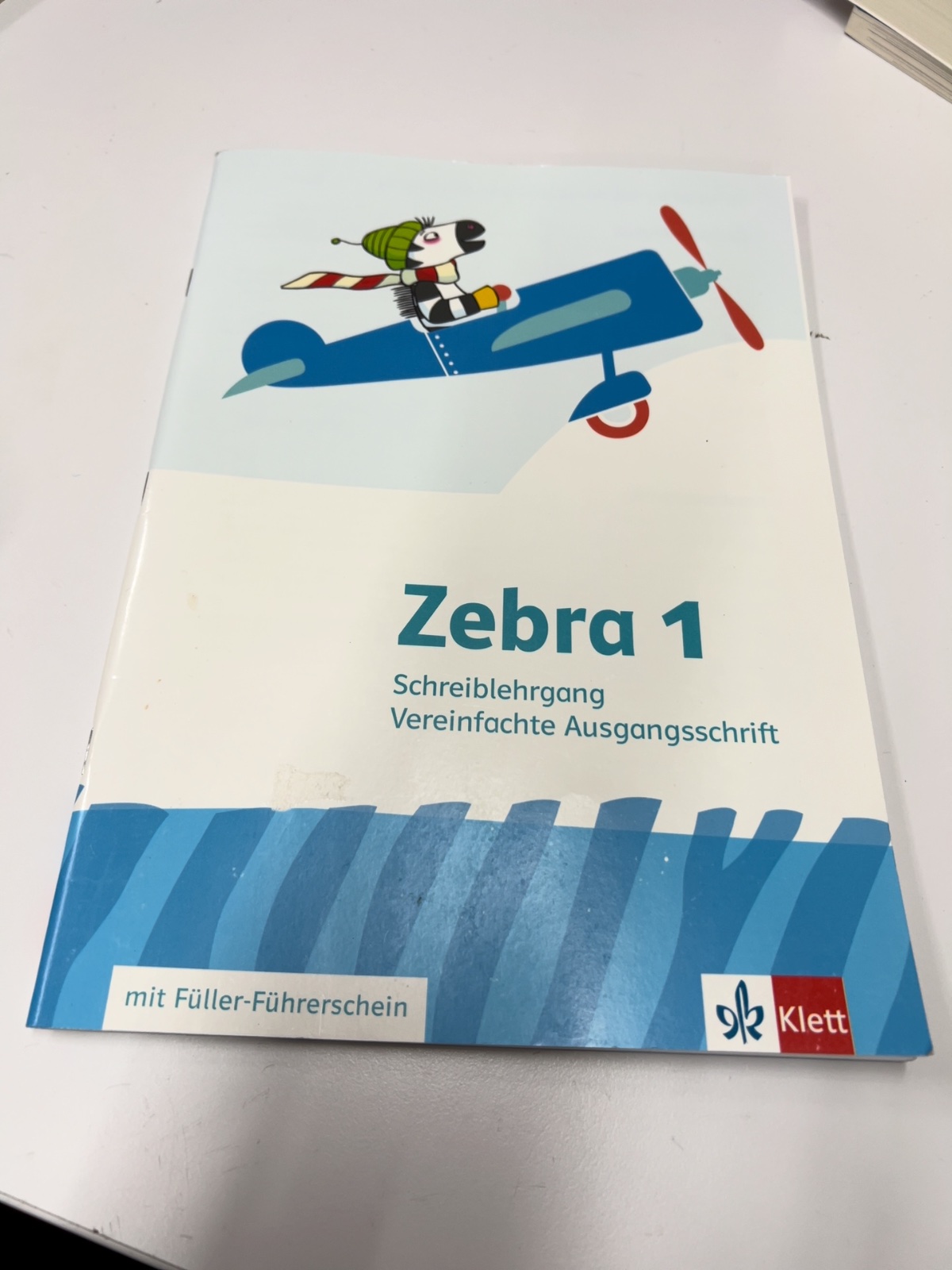 Schule, Lehrmaterial, Anfänger, Schreibkurs, Zebra 1