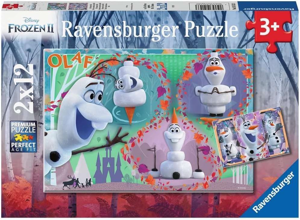 Ravensburger Kinderpuzzle 05153 Alle lieben Olaf 2x12 Teile