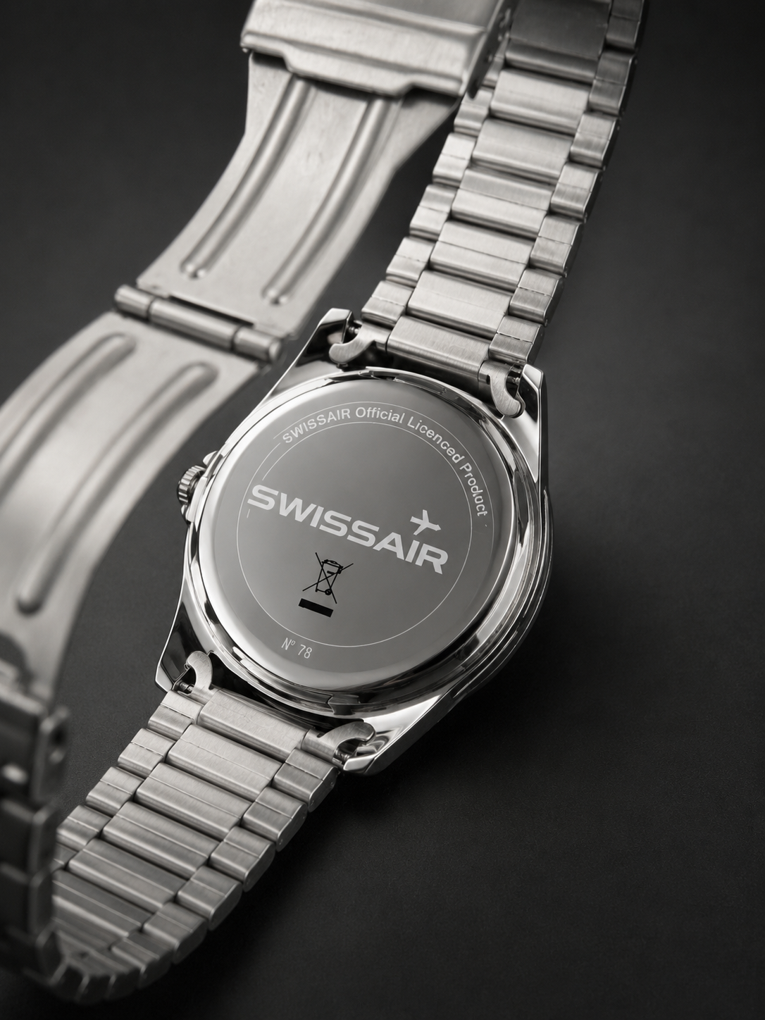 Swissair „Silber Edition“ Sammleruhr – Bradford Exchange (limitiert, mit Zertifikat)