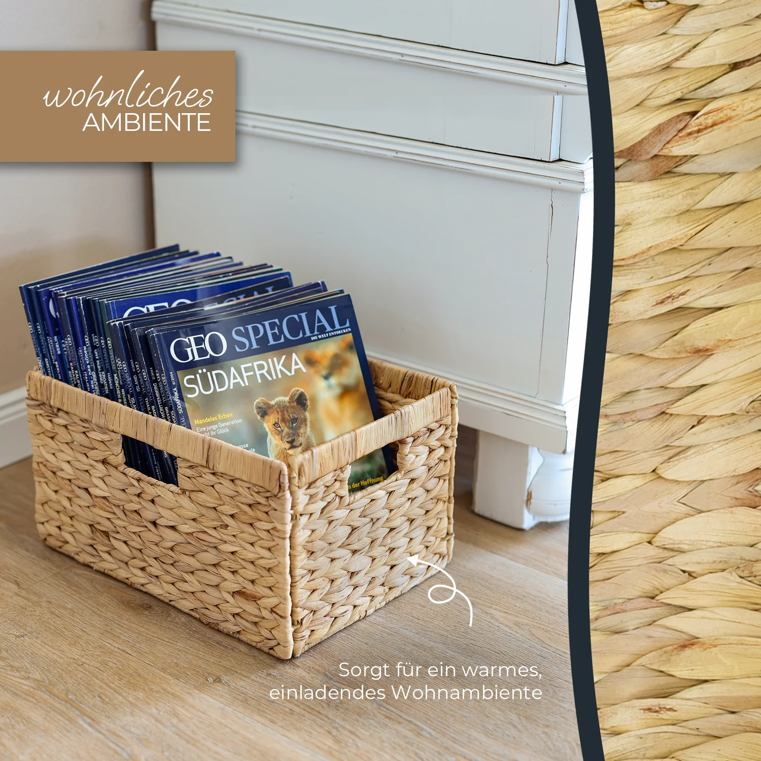 wicker basket,  magazine,  storage,  woven,  decor