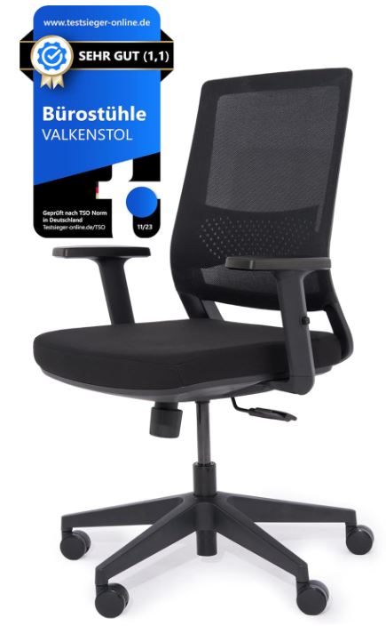 VALKENSTOL M2 Ergonomischer Bürostuhl 150 kg Schreibtischstuhl