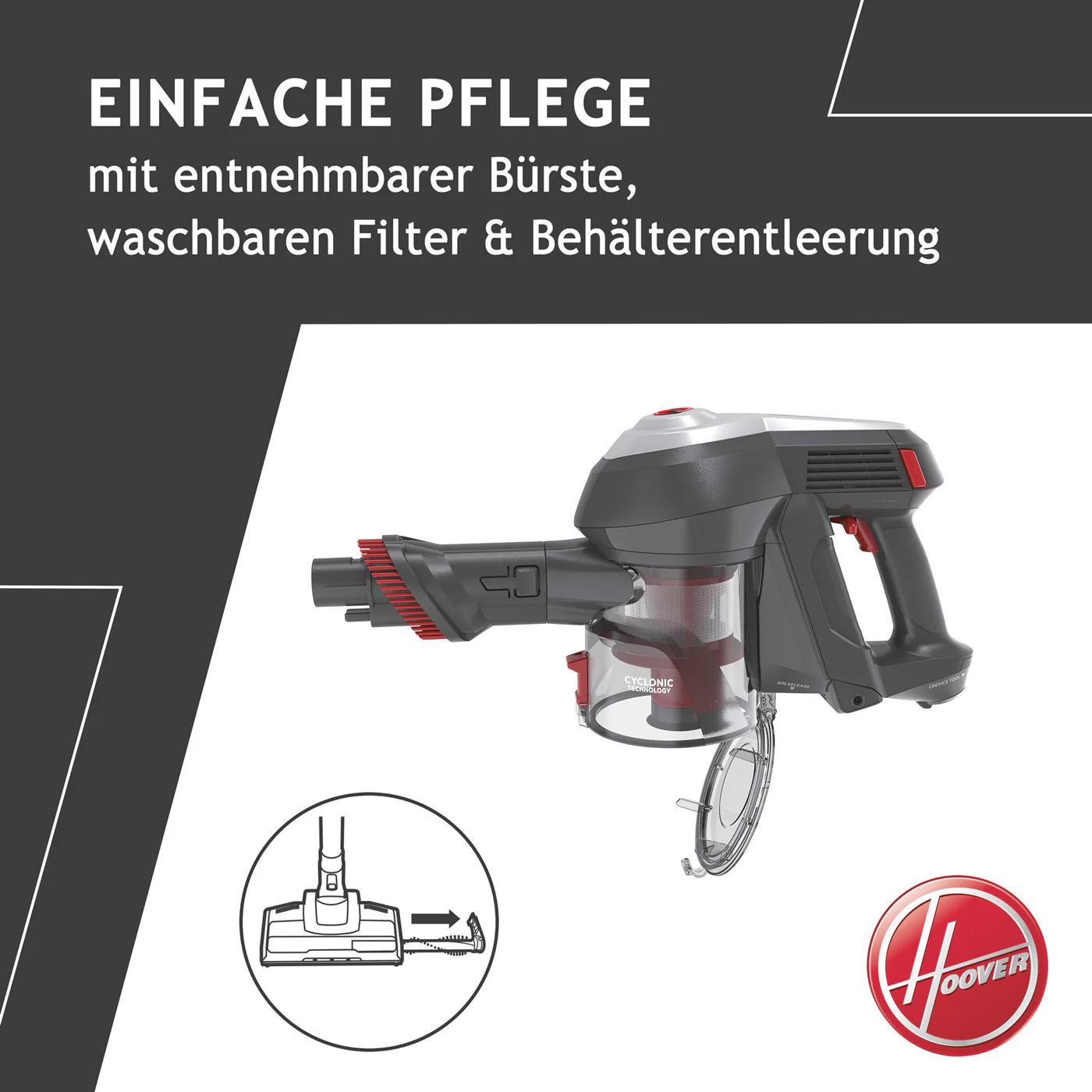 Hoover H-Free 100 PET Akku-Staubsauger