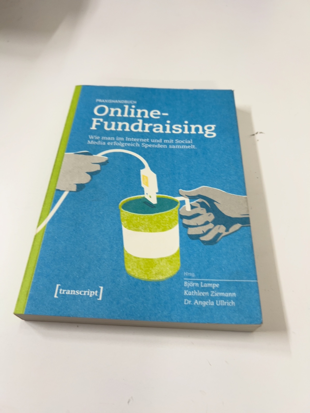 Buch, Fundraising, Online-Fundraising, Klappbuch, Transkript