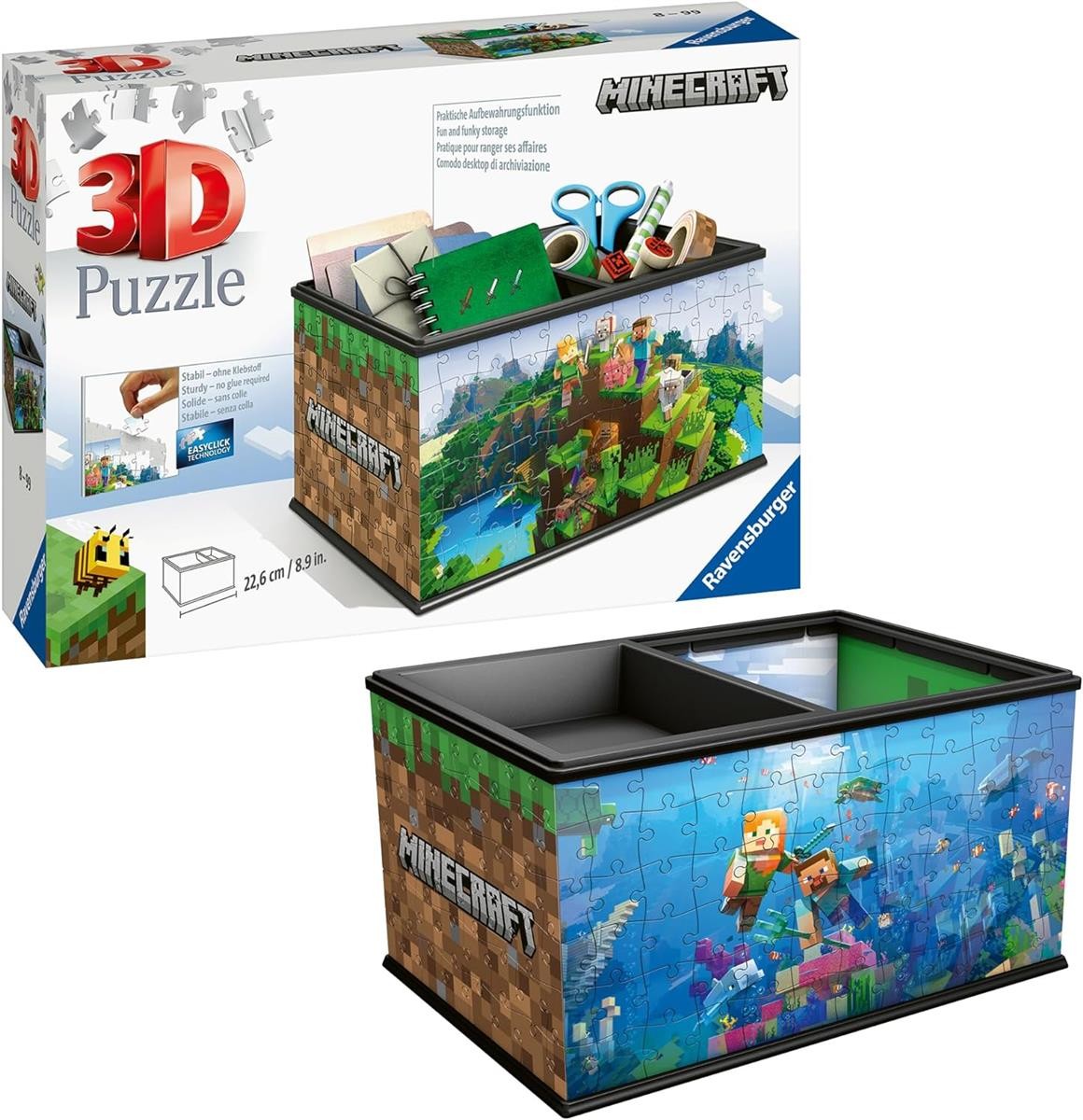 3D-Puzzle, Minecraft, Aufbewahrungskiste, Puzzle, Kindergeschenk