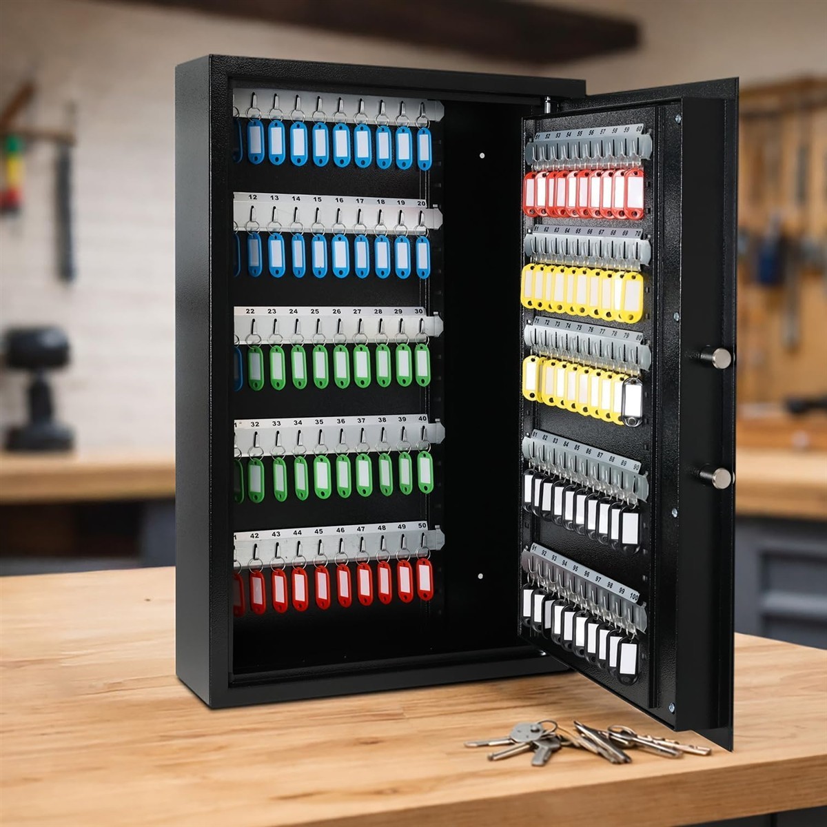 Key tag cabinet, Key cabinet, Key organizer, Key storage, Locking cabinet