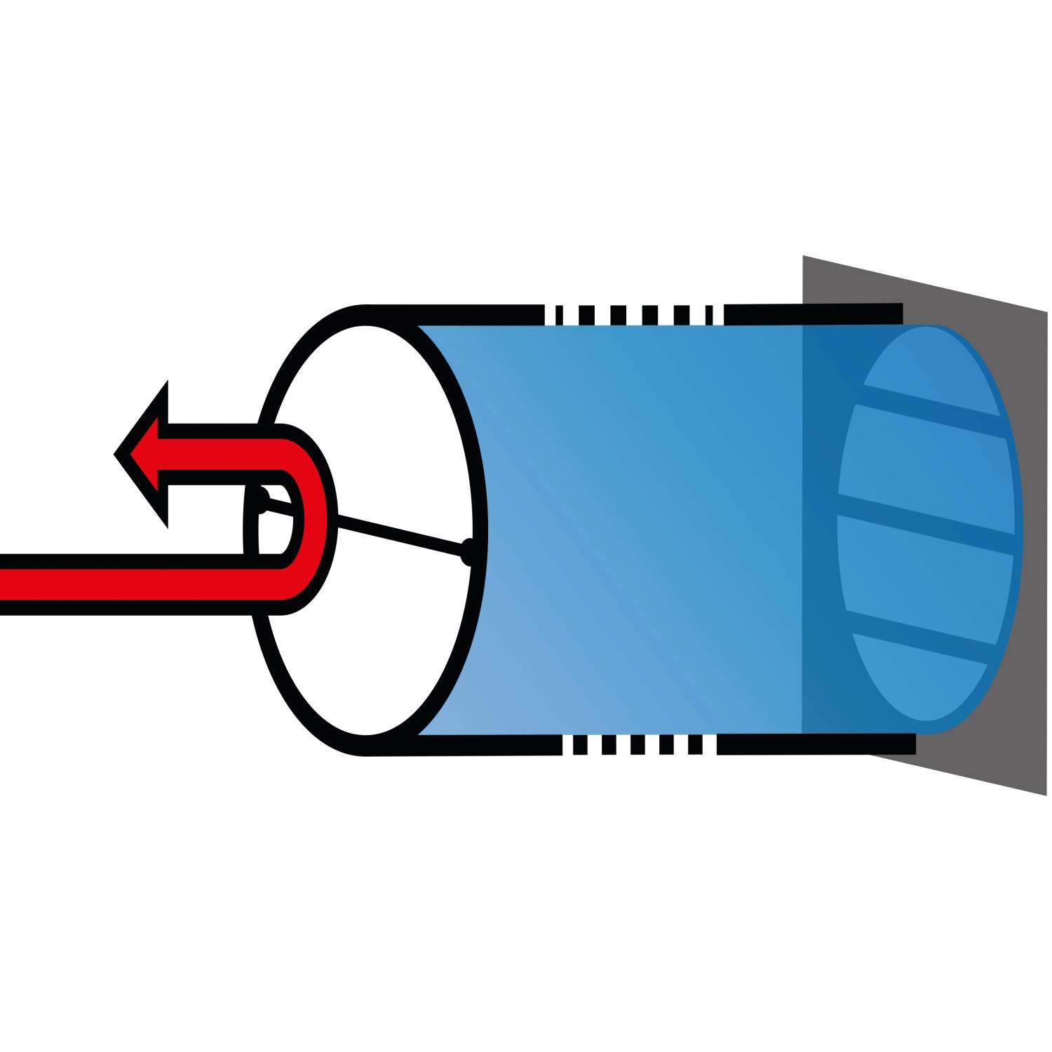 Teleskop Mauerkasten Rundrohranschluss System 150