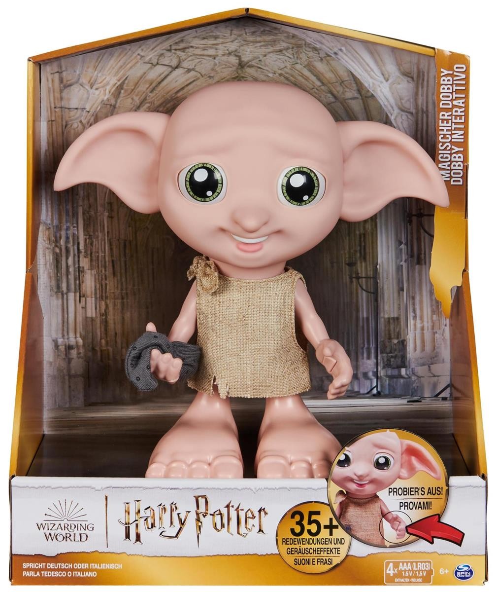 Puppe, Baby/Puppe, große Ohren, braune Tunika, Verpackung