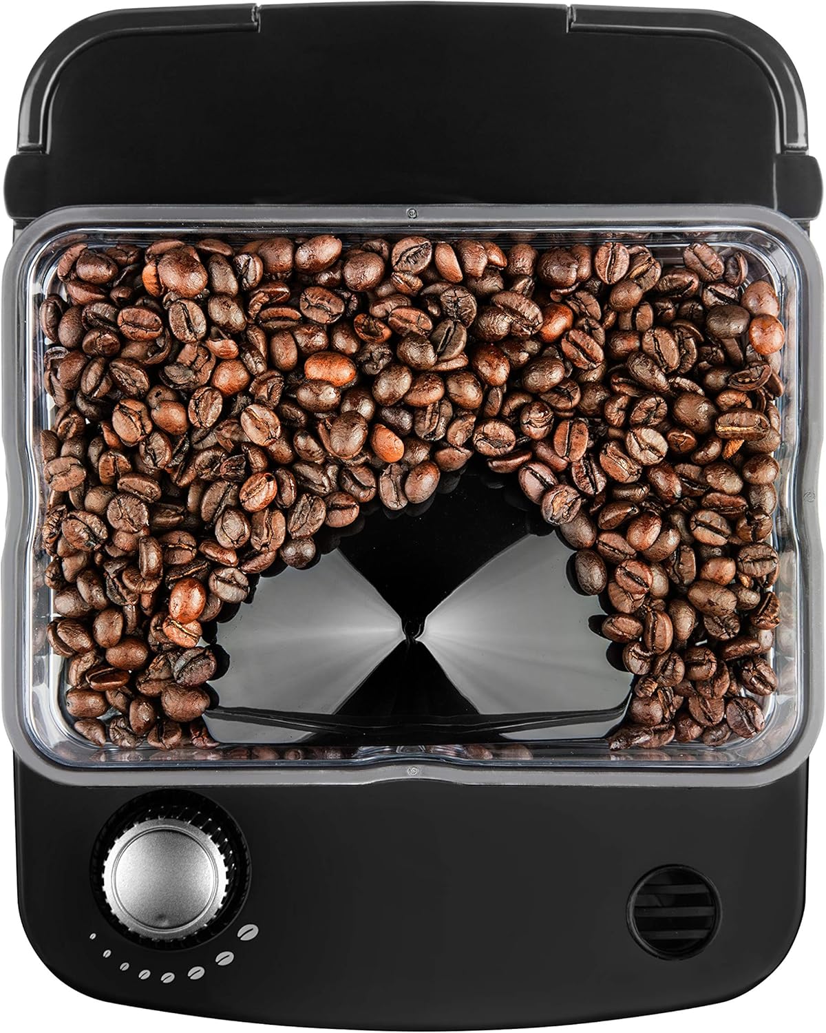 MEDION MD15486 Kaffeemaschine mit Mahlwerk und Glaskanne Wassertank: 1,5 Liter 8 Mahlstufen max. 1050 Watt silber edelstahl