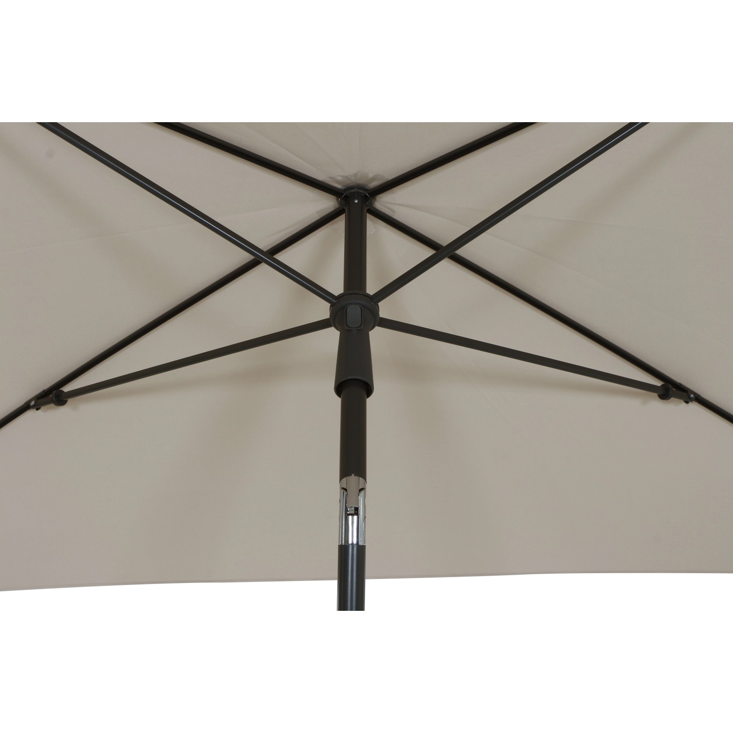Siena Garden Marktschirm City 140 cm x 210 cm Natur mit Schieber