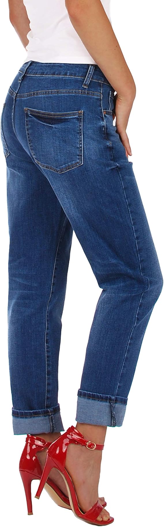 Fraternel Damen Jeans Hose Boyfriend Baggy Stretch Relaxed Gr. 40/L