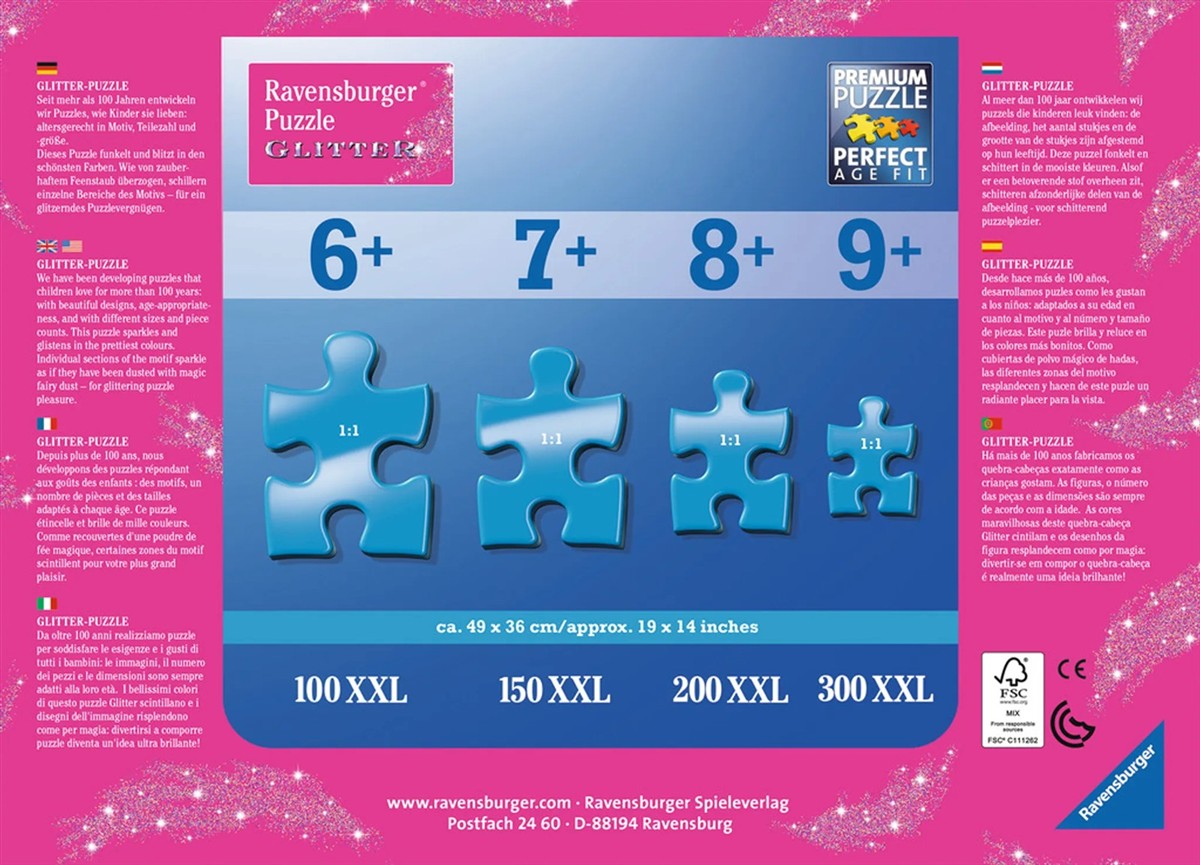 Puzzle, Glitzer, Puzzle-Set, Puzzles, Blaue-Stücke