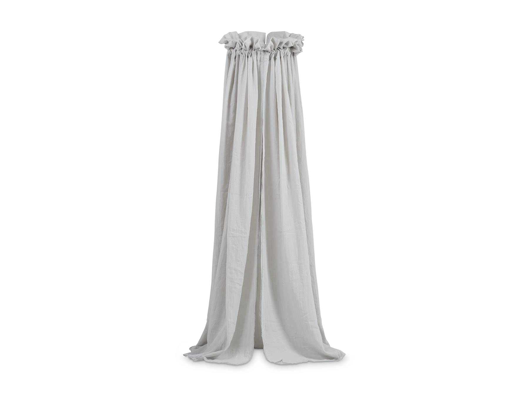 Jollein - 002 001 00078 Betthimmel Vintage Soft Grey 155cm - Grauer Baldachin für Babys & Kinder - Himmel für Babybetten - Bett Schleier grau - Schlafzimmerdekoration - Moskitonetz