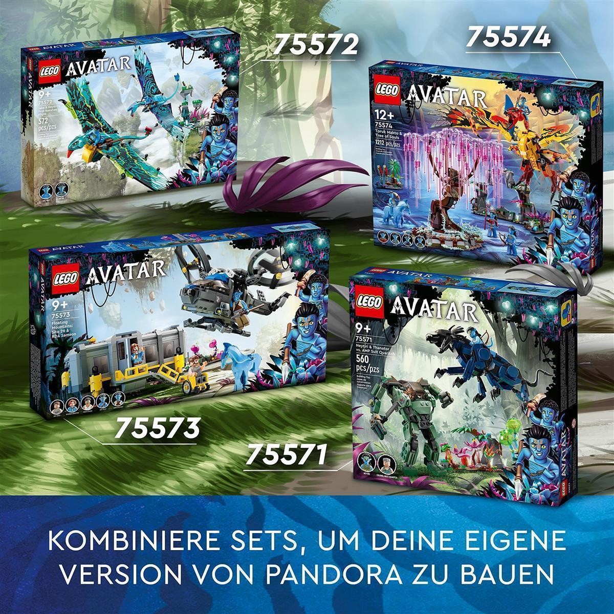 lego, avatar, set, bauen, figuren