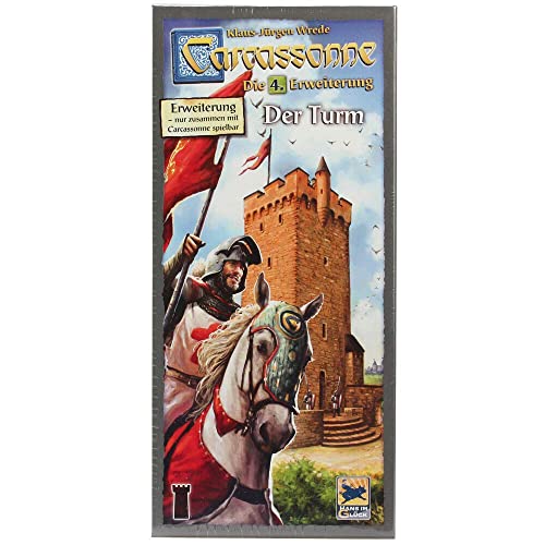 Hans im Glück, Carcassonne – Der Turm, 4. Erweiterung, Familienspiel, Brettspiel, 2-6 Spieler, Ab 7+ Jahren, 40+ Minuten, Deutsch