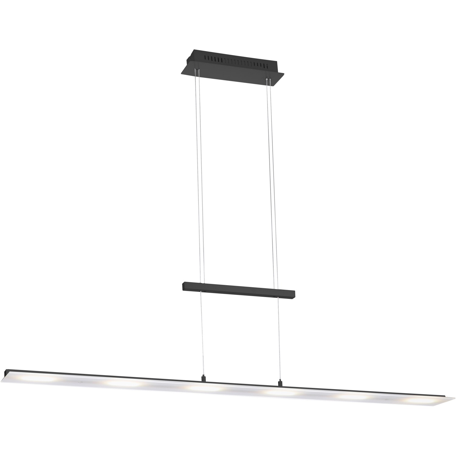 Just Light LED Pendelleuchte Nele Anthrazit 130 x 12 cm