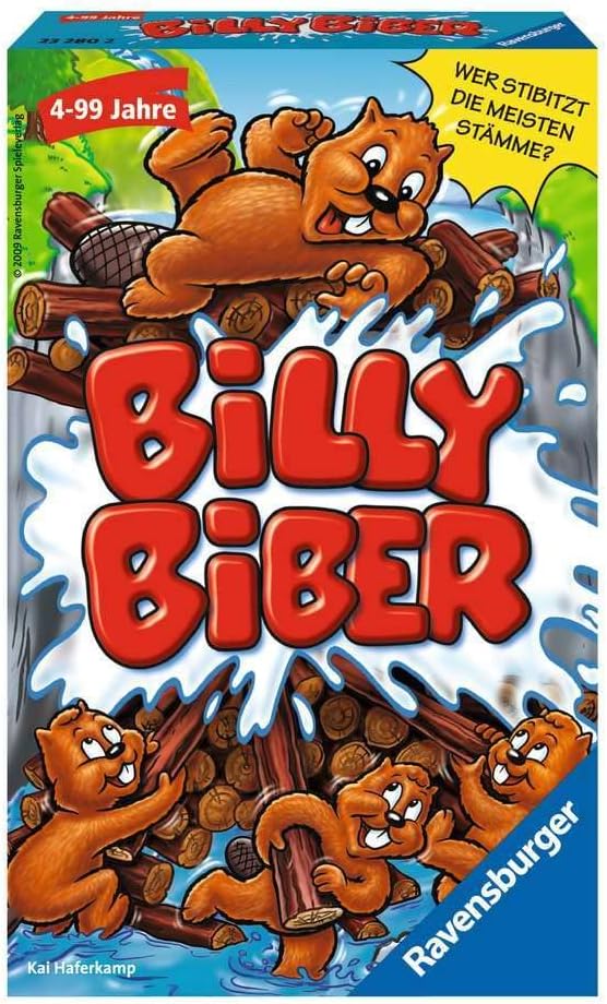 Ravensburger 23280 - Billy Biber Mitbringspiel kompaktes Format Reisespiel