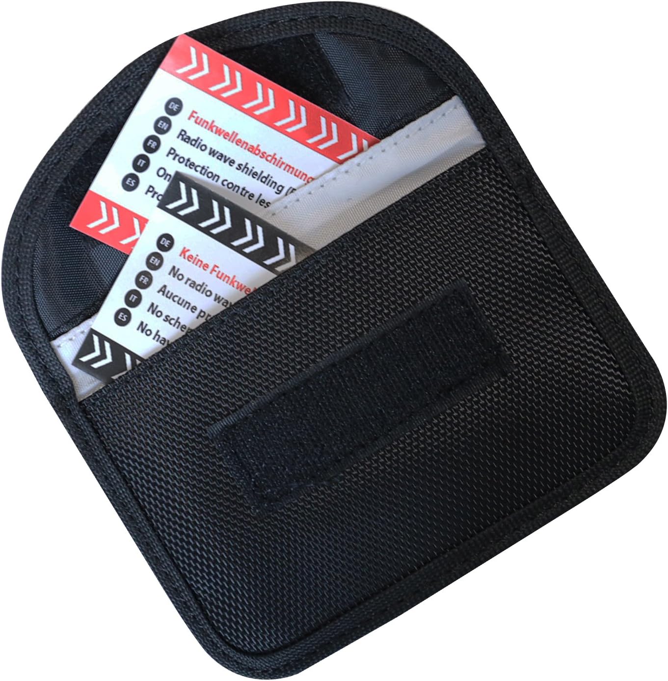 HMF RFID Blocker für Autoschlüssel und Kreditkarten 8,5 x 13 x 1,2 cm