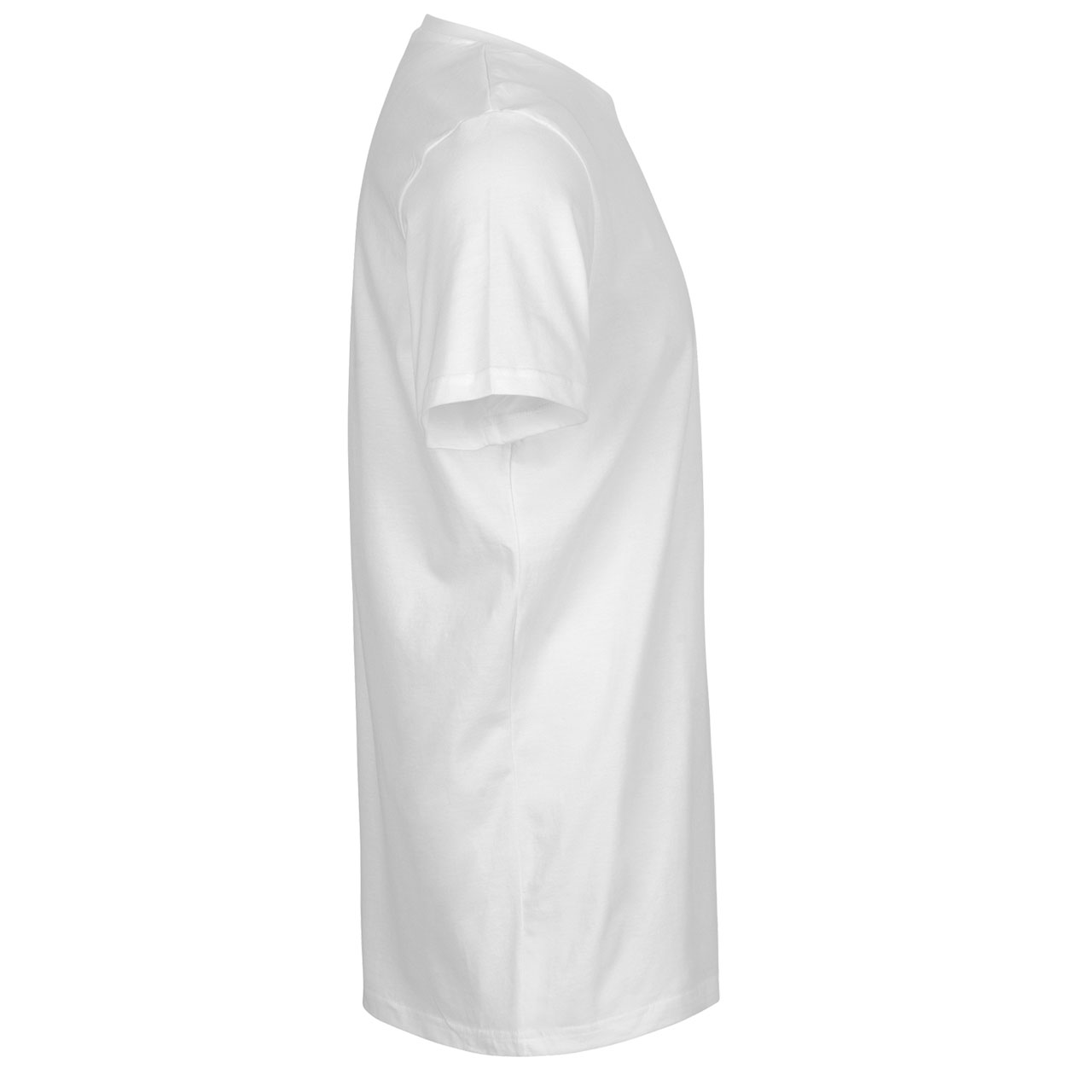 T-Shirt, Weiß, Kurzarm, Rundhalsausschnitt, Unifarben