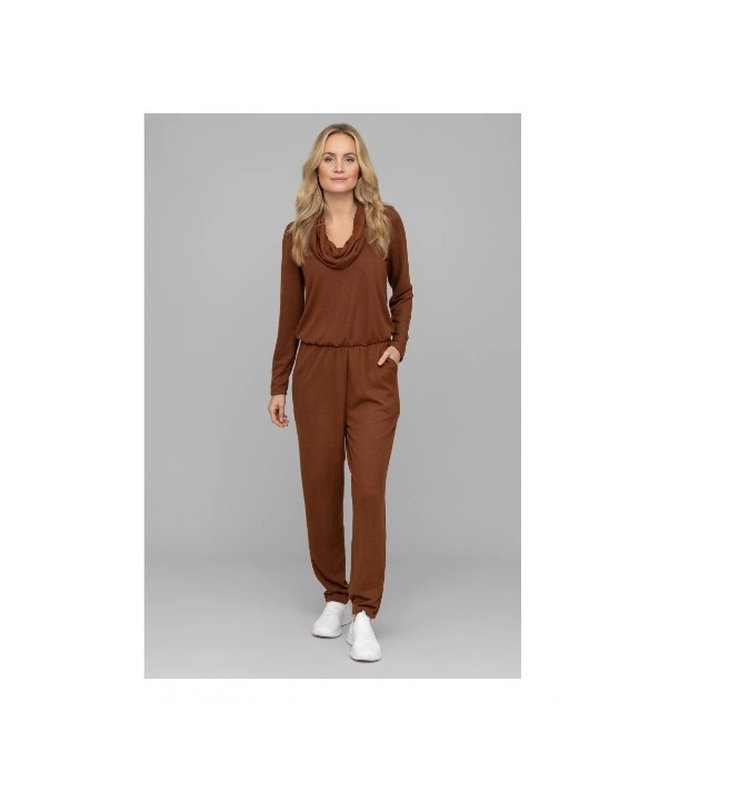 KIM & CO. Jumpsuit Einteiler Jesrey Cognac Gr. 44/46