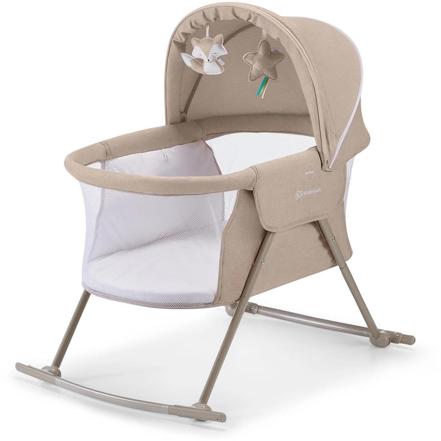 Kinderkraft Babywippe 3 in 1 Lovi Beige Bett Reisebett Kinderbett