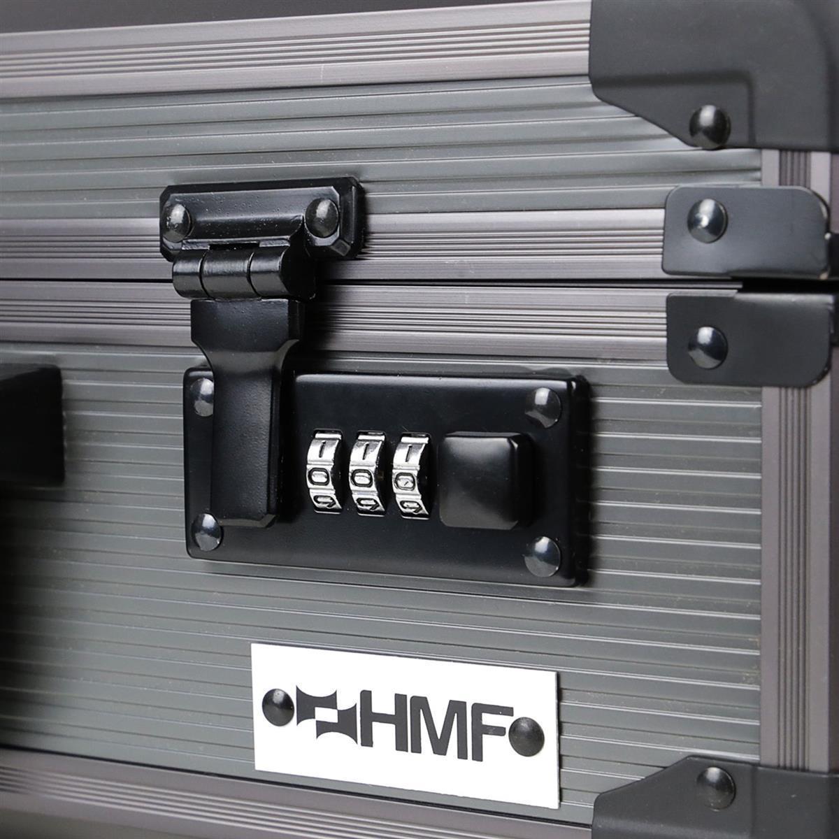 HMF Alu Fotokoffer Waffenkoffer mit Rasterschaumstoff
